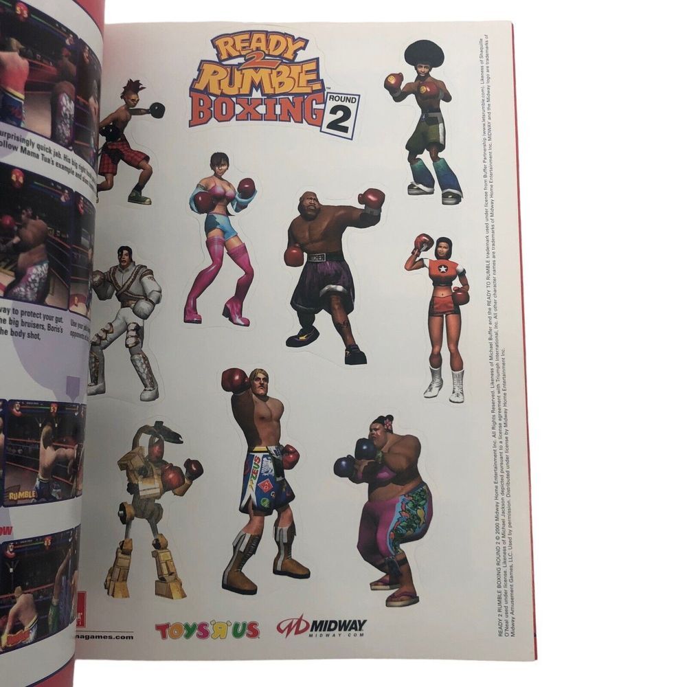 Ready 2 Rumble Boxing Round 2 Prima Strategy Guide w/ Character Cards 2000 VG+ - Picture 4 of 9